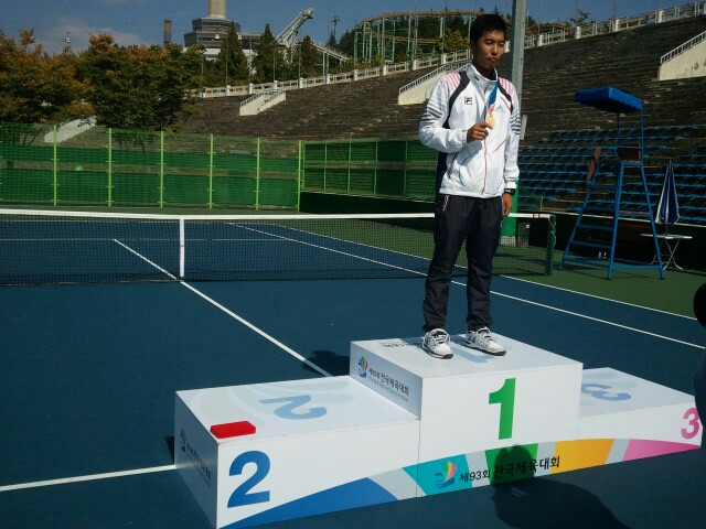제93회 테니스 금메달 조민혁선수