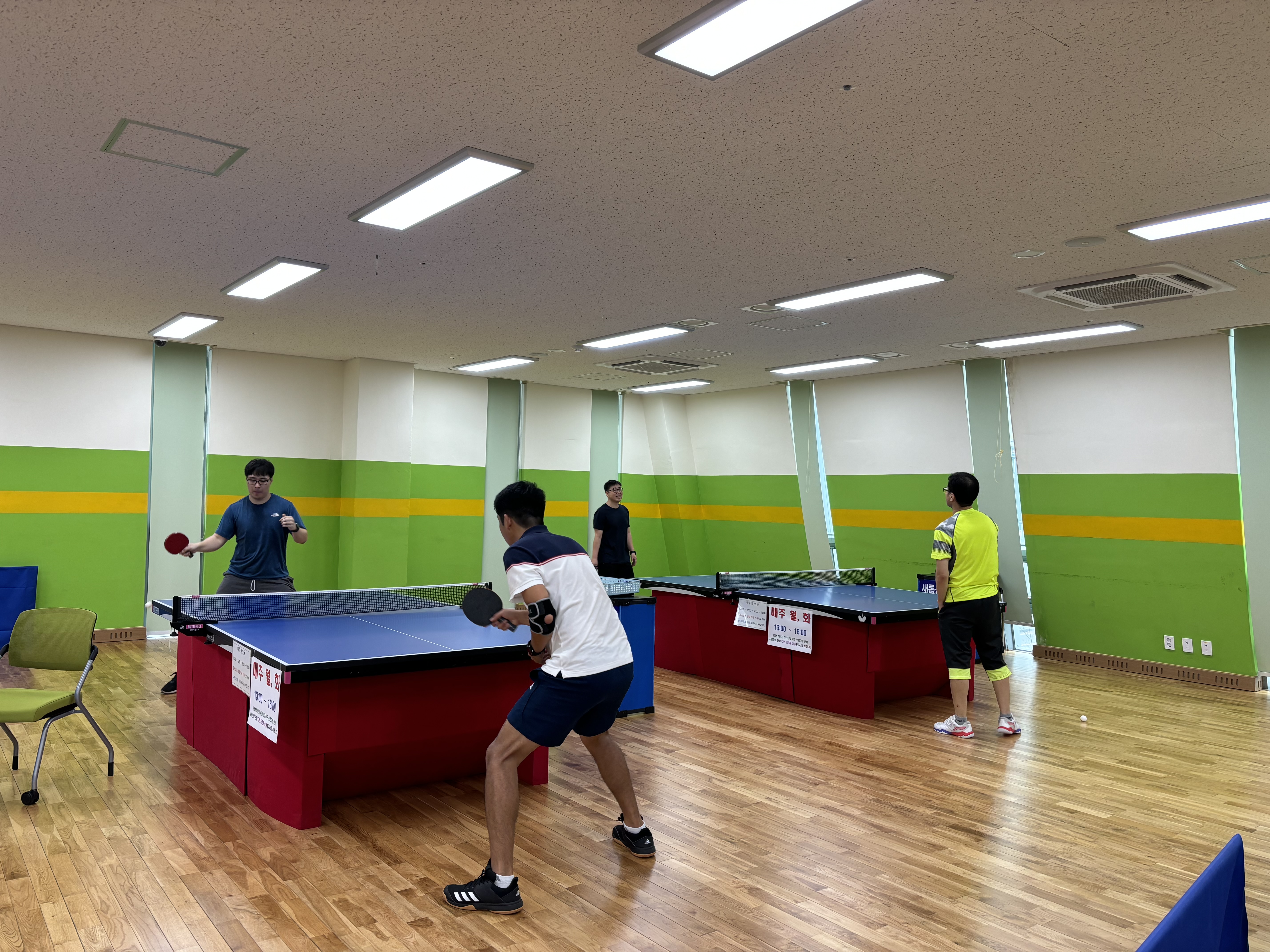 생활체육지도자 (탁구) 대면지도 수업사진