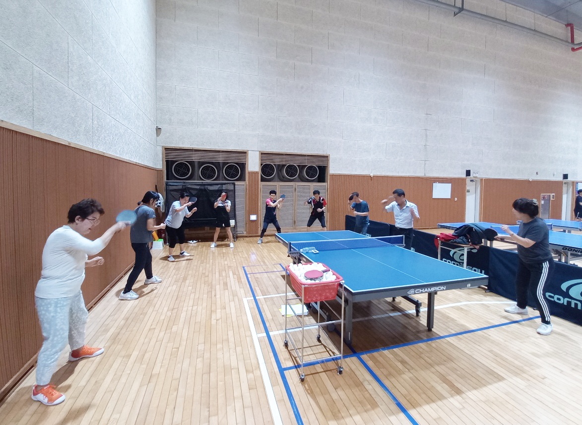 생활체육지도자(탁구)대면지도 수업사진